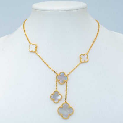Lume Jewelry®クローバー マザーオブパール ネックレス 6モチーフ