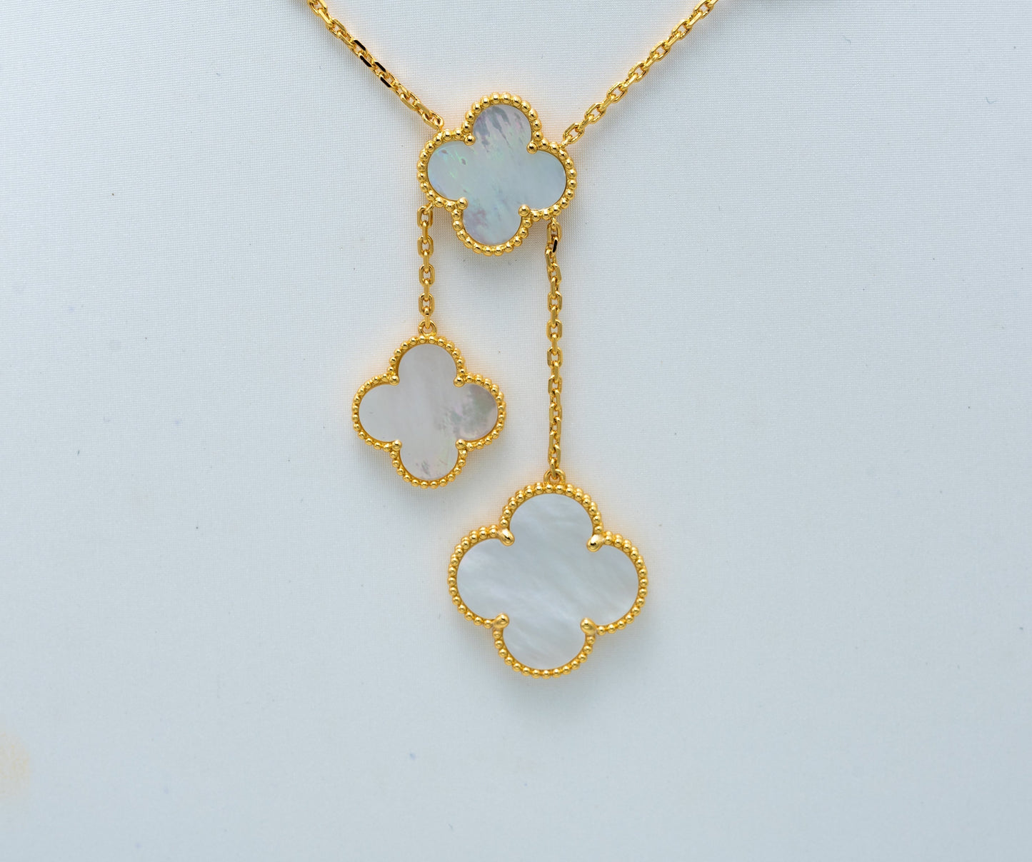 Lume Jewelry®クローバー マザーオブパール ネックレス 6モチーフ