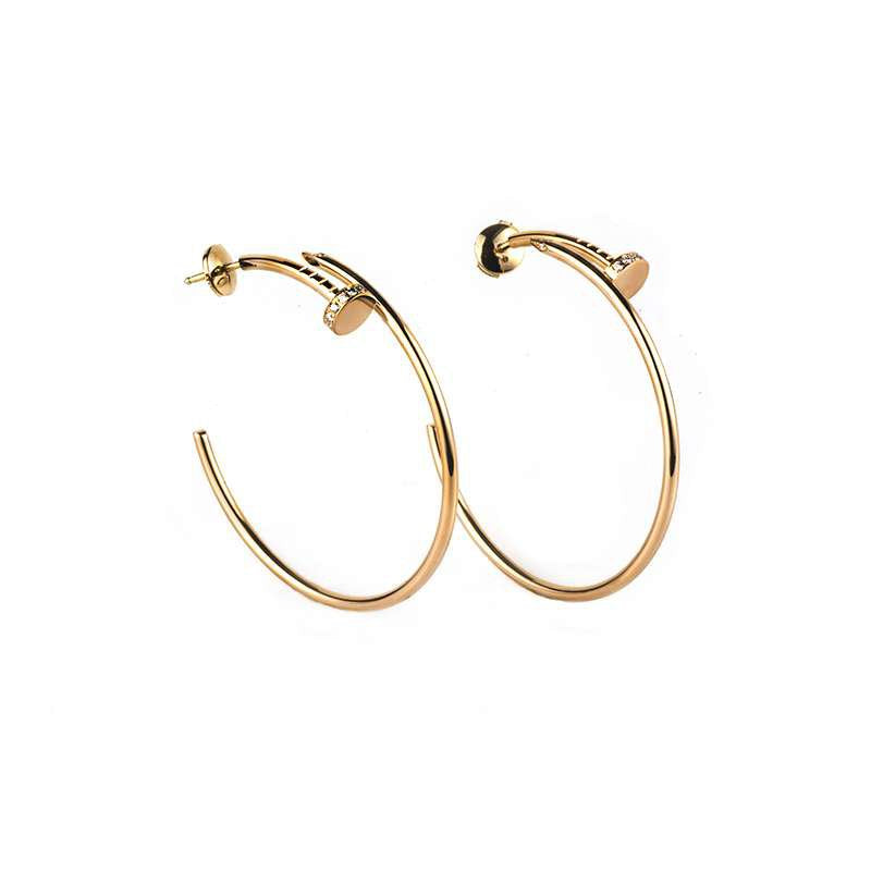 ルーメジュエリー JUSTE EARRINGS ゴールドダイヤモンド 1.8MM