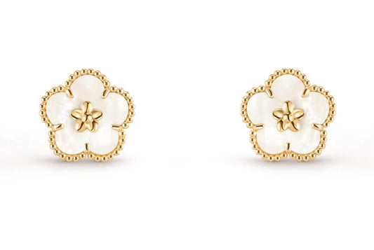 [Lume Jewelry]LUCKY WHITE MOP EARRINGS