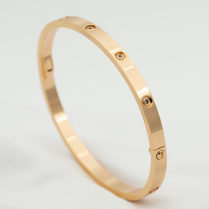 ルミー ジュエリー ラブブレスレット 3.65MM 10ポイントダイヤモンド