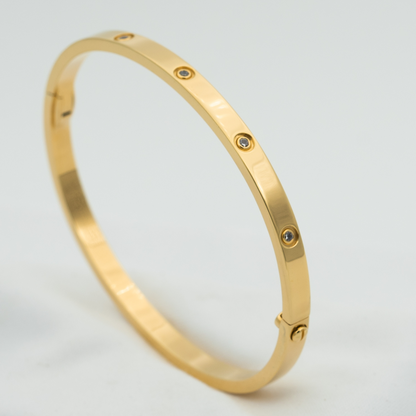 ルミー ジュエリー ラブブレスレット 3.65MM 10ポイントダイヤモンド