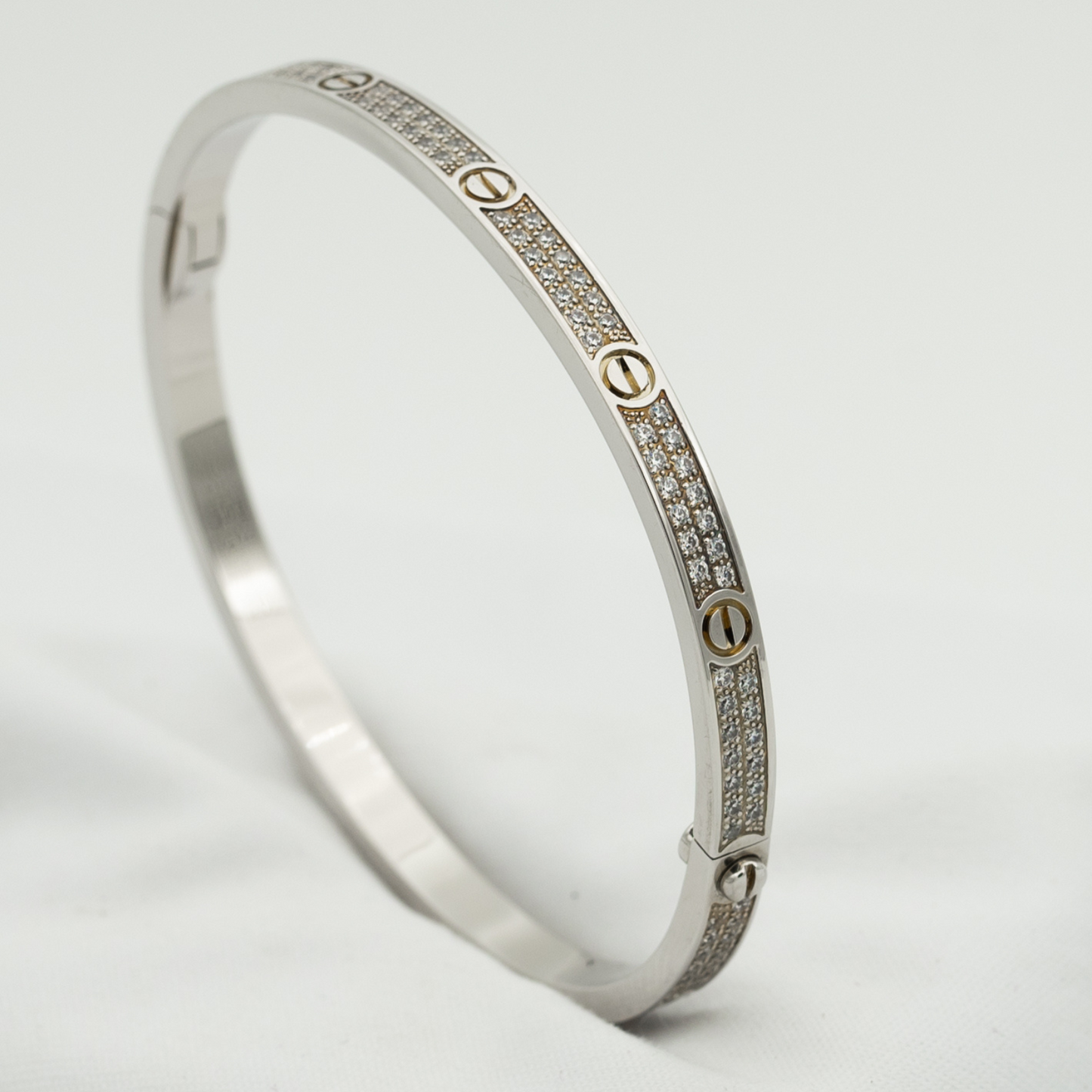 「ルームジュエリー」LOVEブレスレット 3.65MM ダイヤモンドパヴェ