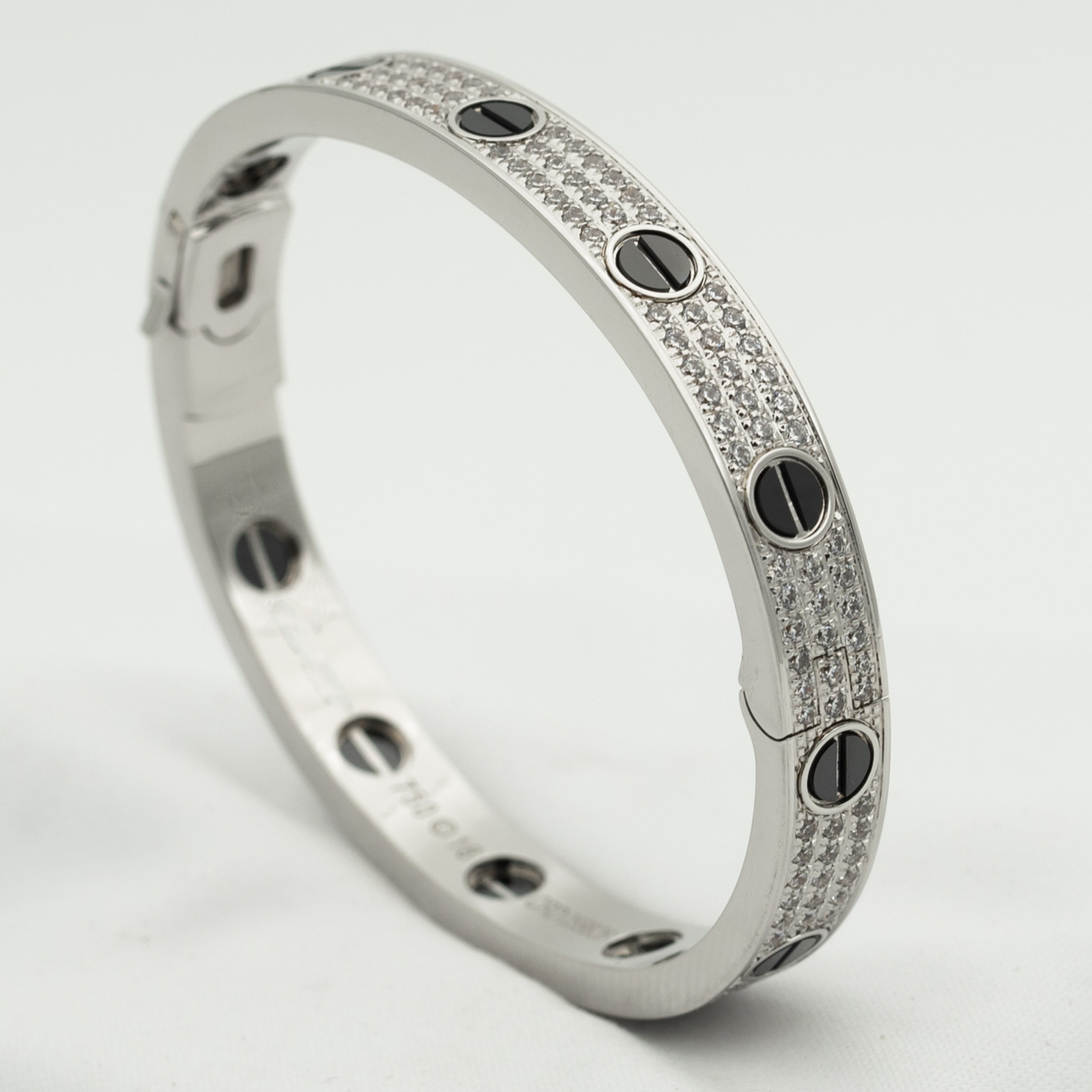 「Lume Jewelry」LOVEブレスレット 6.1MM ダイヤモンドパヴェセラミック