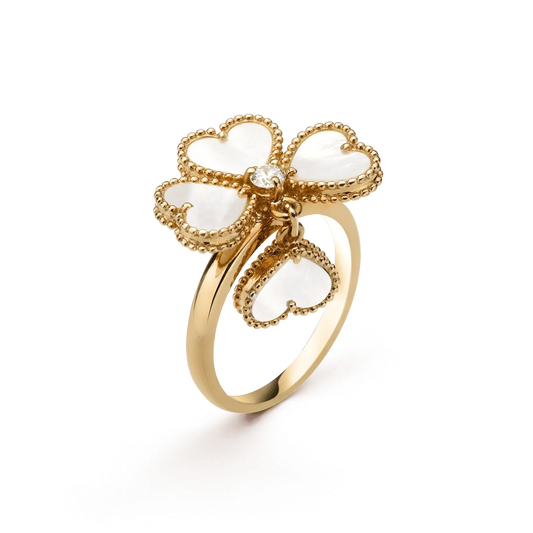 Lume Jewelry SWEET CLOVER WHITE MOP リング