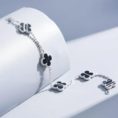 [Lume Jewelry]新作 クローバー 5モチーフ パルサーストーン ブレスレットコレクション