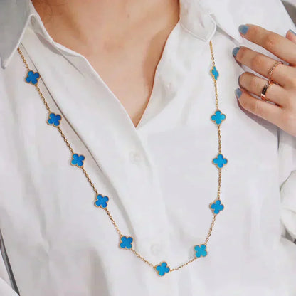 Lume Jewelry「クローバー20モチーフターコイズゴールド」