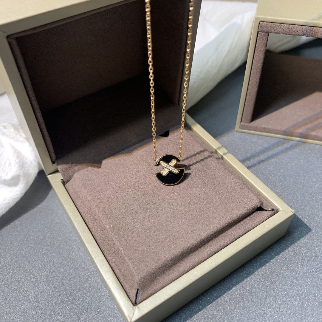 「Lume Jewelry」JEUX DE ピンクゴールドダイヤモンドネックレス