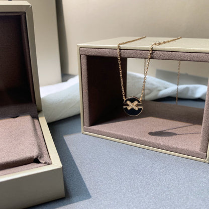 「Lume Jewelry」JEUX DE ピンクゴールドダイヤモンドネックレス