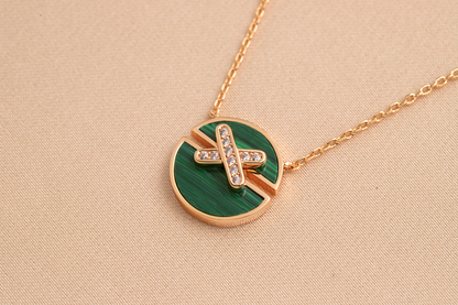 「Lume Jewelry」JEUX DE ピンクゴールドダイヤモンドネックレス