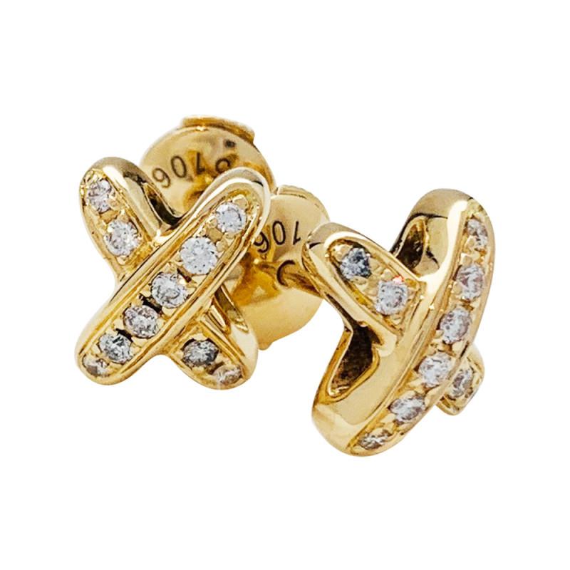 『Lume Jewelry』JEUX DE GOLD DIAMOND EARRINGS