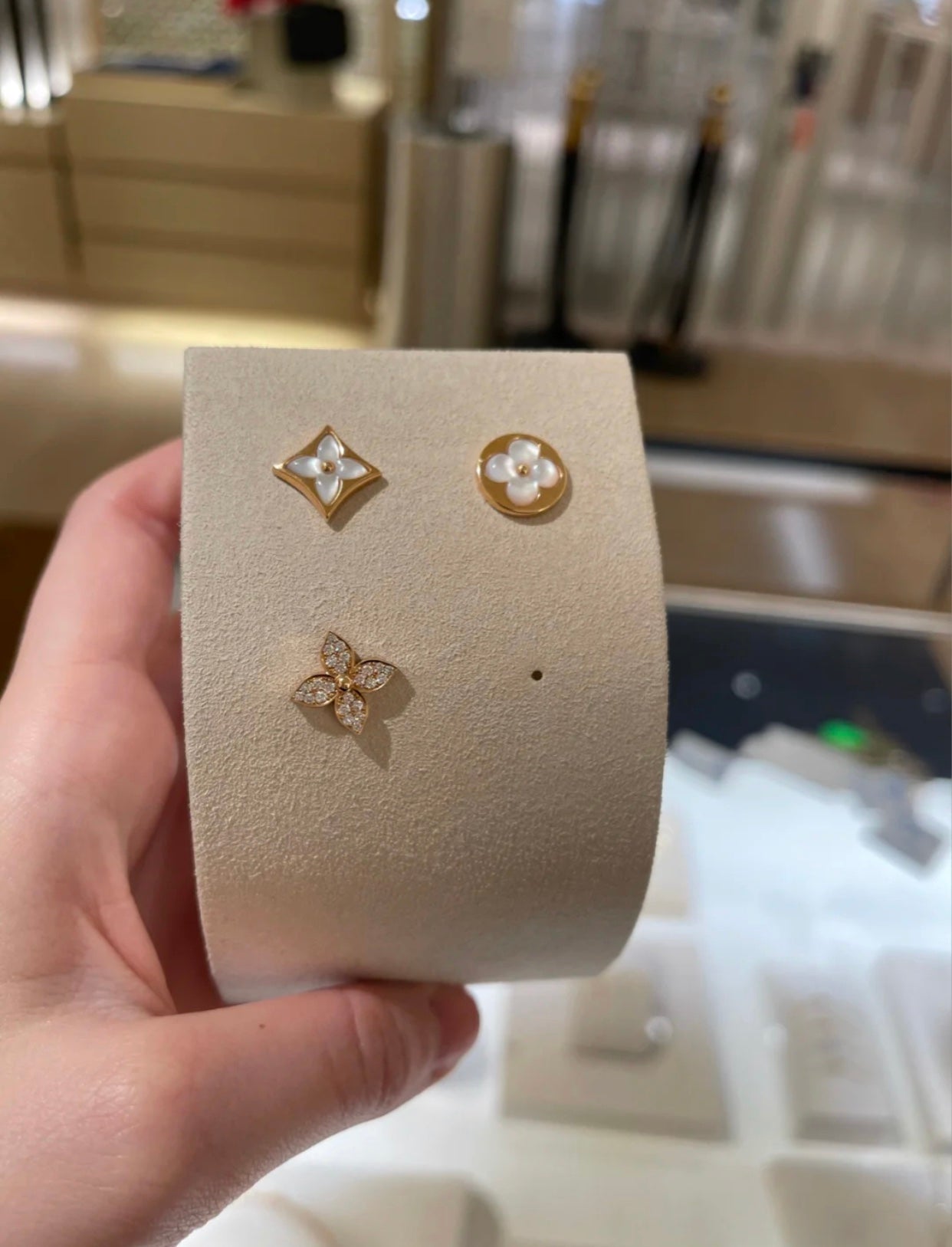 ルムジュエリー スターブロッサム スタッドピアス ピンクゴールド ダイヤモンド