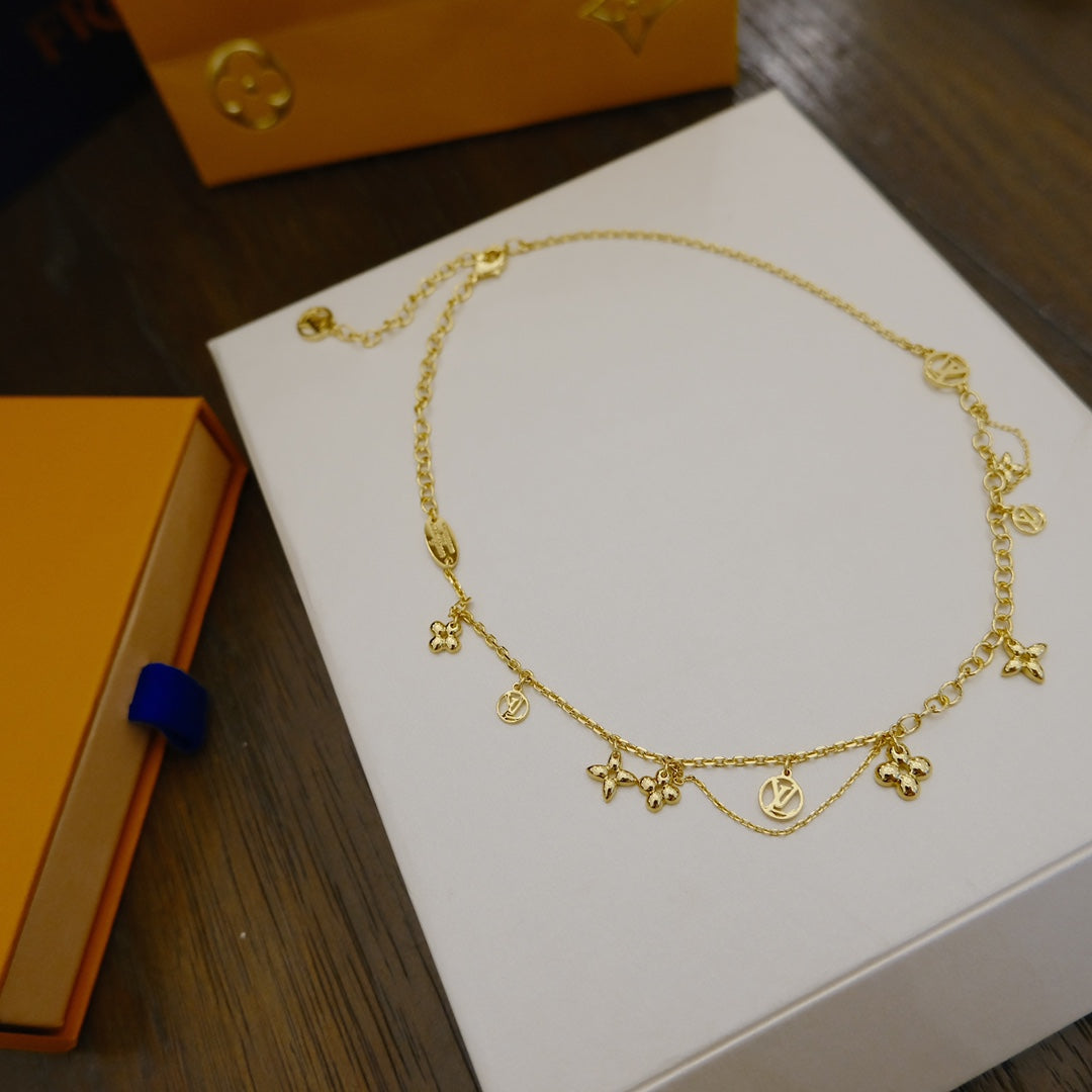 「Lume Jewelry」ブルーミング サプル ネックレス 真鍮