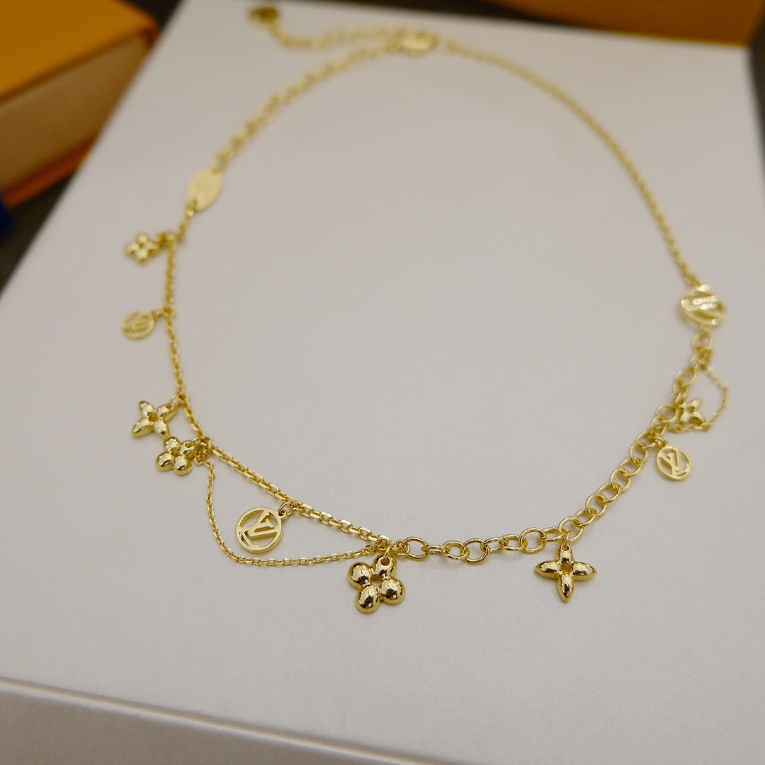 「Lume Jewelry」ブルーミング サプル ネックレス 真鍮