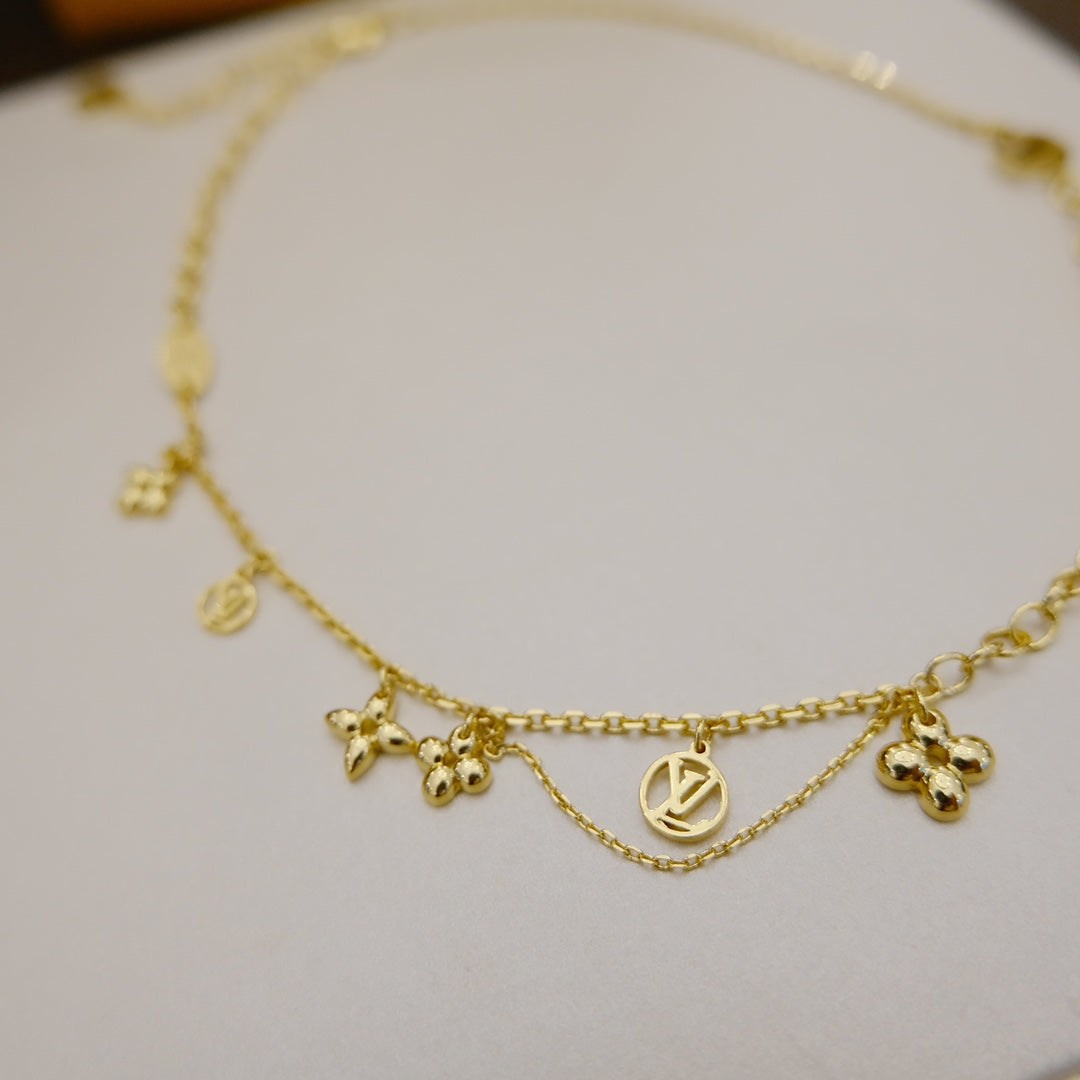 「Lume Jewelry」ブルーミング サプル ネックレス 真鍮
