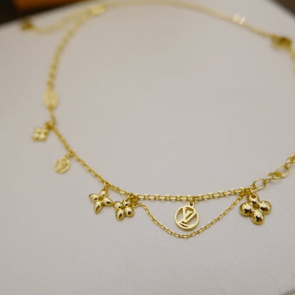「Lume Jewelry」ブルーミング サプル ネックレス 真鍮