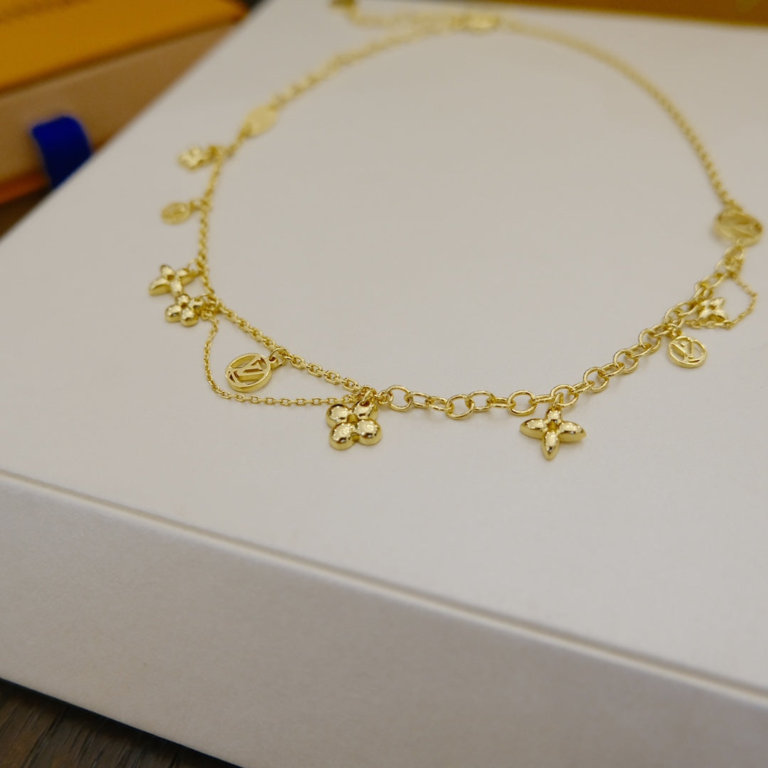 「Lume Jewelry」ブルーミング サプル ネックレス 真鍮