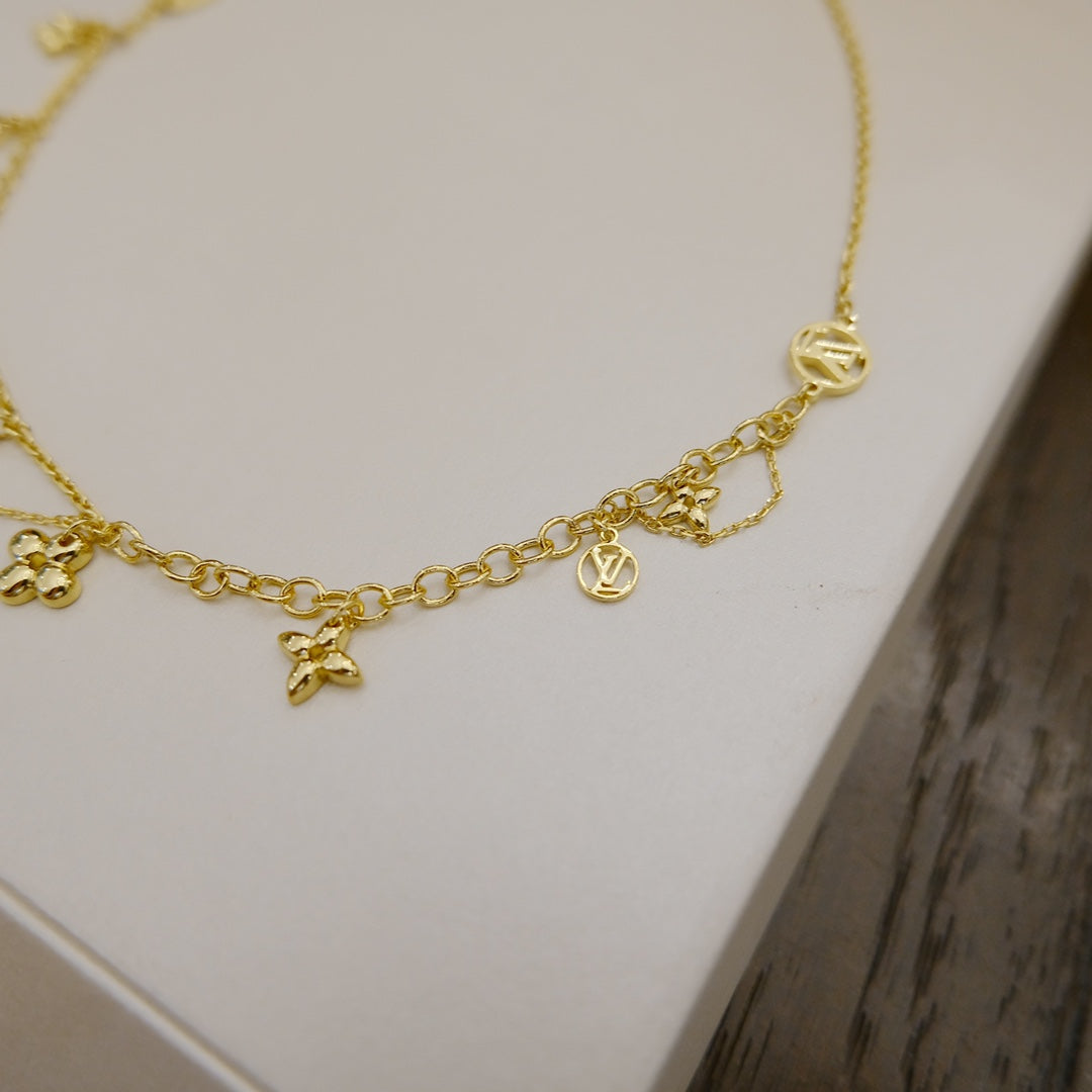 「Lume Jewelry」ブルーミング サプル ネックレス 真鍮