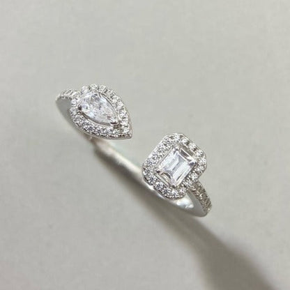 [Lume Jewelry]MY TWIN TOI & MOI SILVER DIAMOND RING