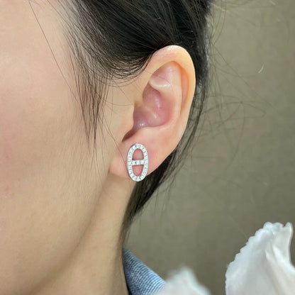 Lume Jewelry HM フルダイヤモンド ピッグノーズ スタッドピアス