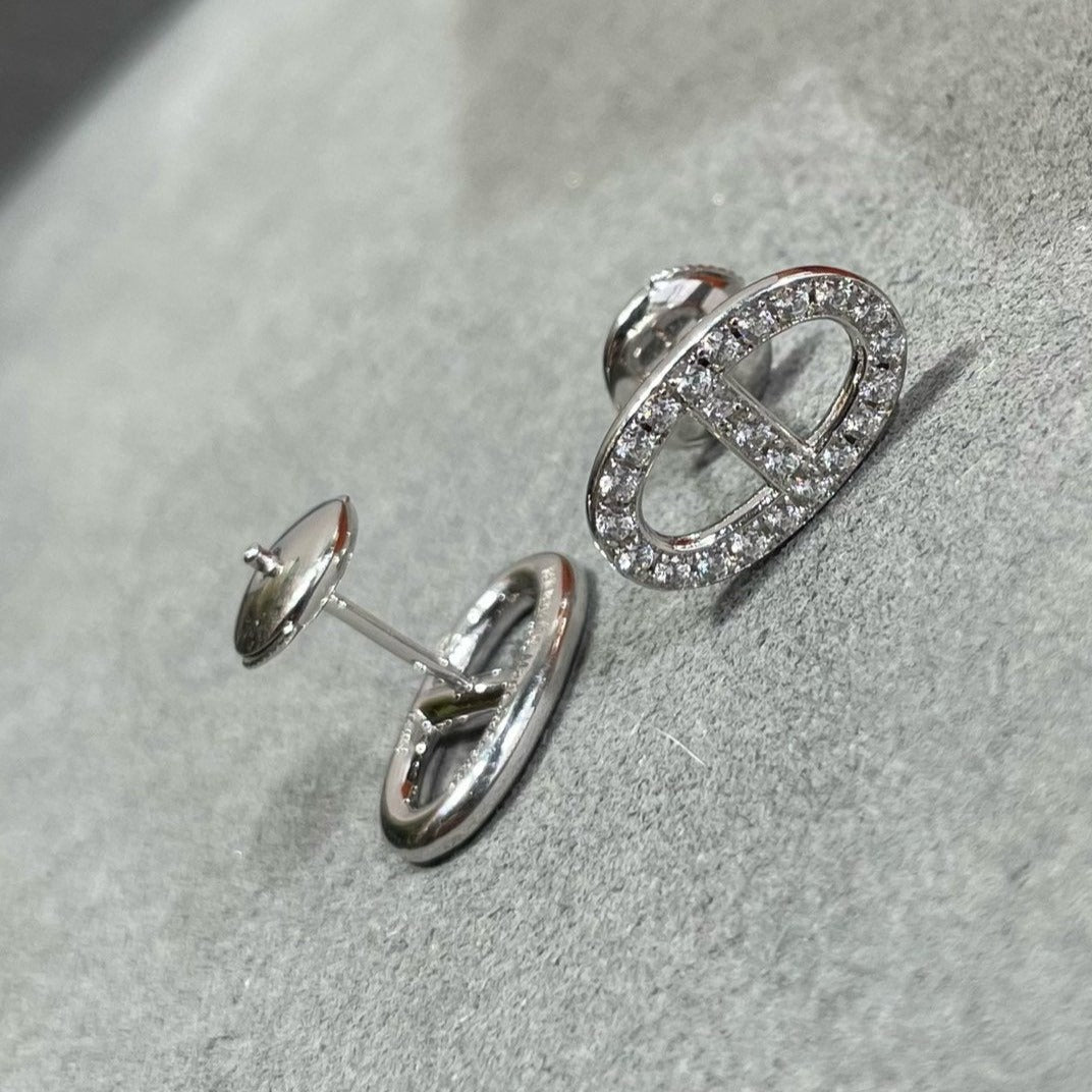 Lume Jewelry HM フルダイヤモンド ピッグノーズ スタッドピアス