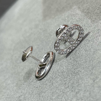 Lume Jewelry HM フルダイヤモンド ピッグノーズ スタッドピアス