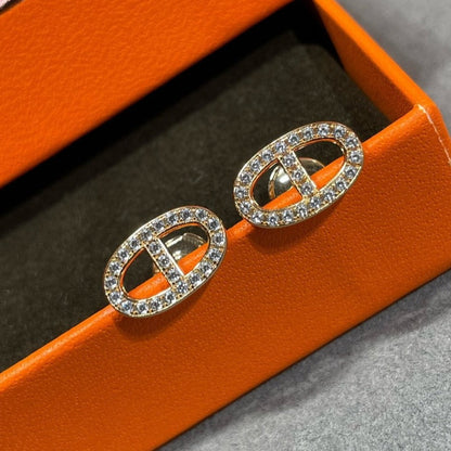 Lume Jewelry HM フルダイヤモンド ピッグノーズ スタッドピアス