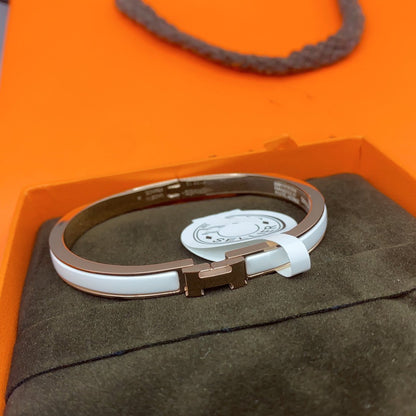 Lume Jewelry クラシック HM クリック ホワイト 8mm エナメルブレスレット