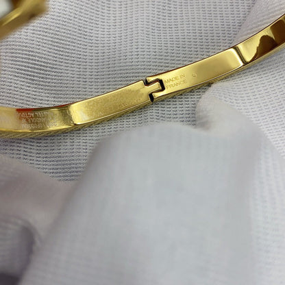 Lume Jewelry クラシック HM クリック ホワイト 8mm エナメルブレスレット