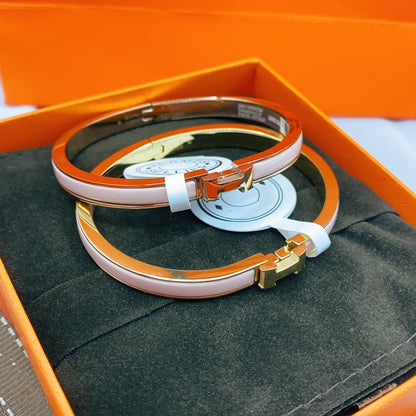 Lume Jewelry　クラシック HM クリック ピンク 8MM エナメル ブレスレット