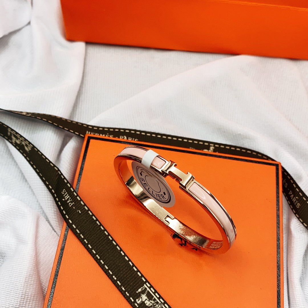 Lume Jewelry　クラシック HM クリック ピンク 8MM エナメル ブレスレット