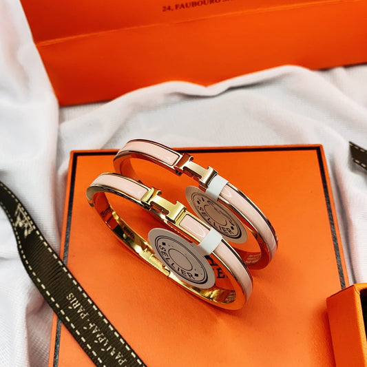 Lume Jewelry　クラシック HM クリック ピンク 8MM エナメル ブレスレット