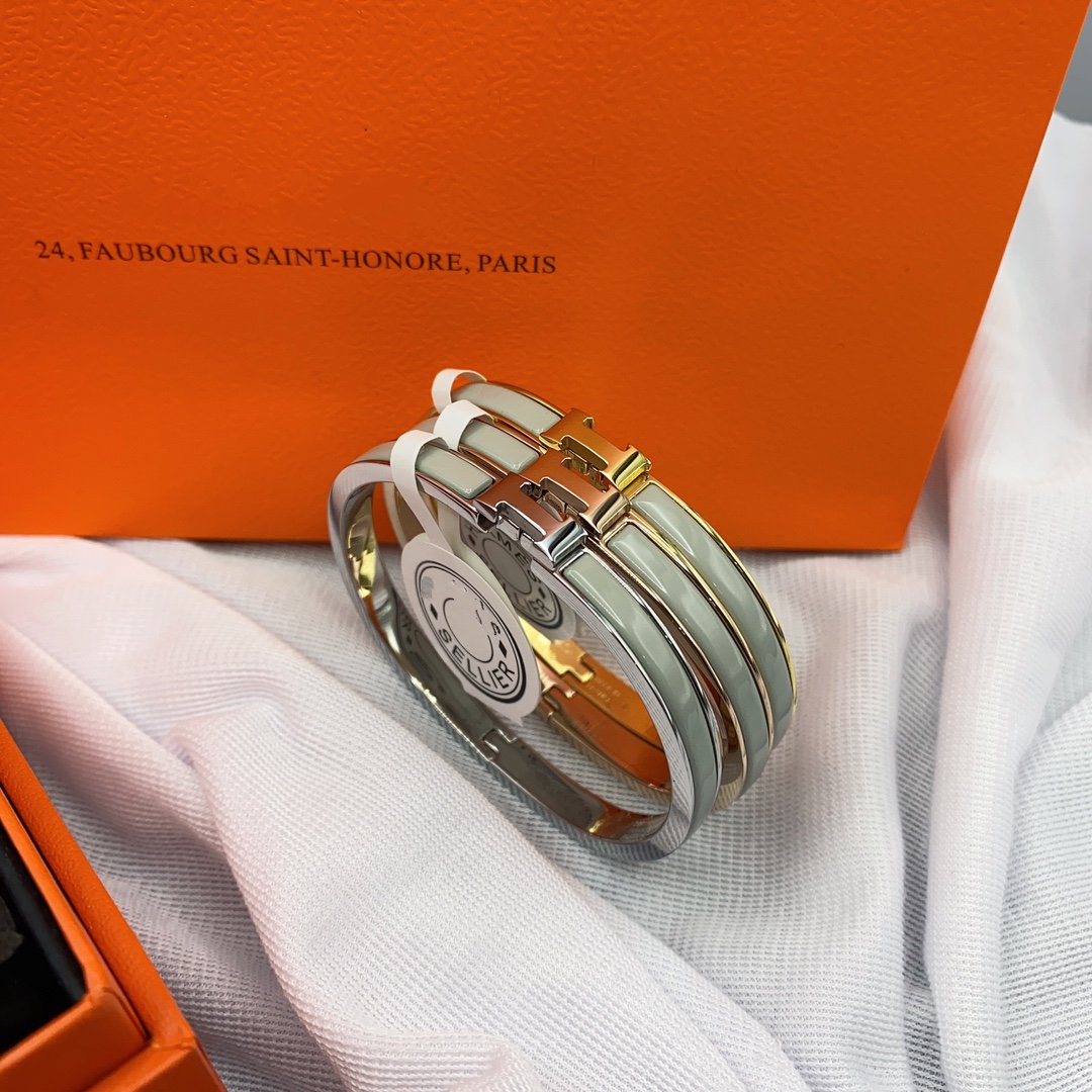 Lume Jewelry　クラシック HM クリック グリーン 8mm エナメル ブレスレット