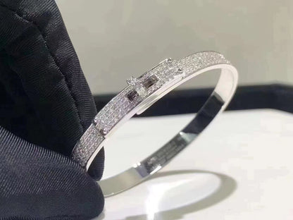 ®Lume Jewelry®HM KELLY BRACELET IN SILVER AND FULL PAVE DIAMOND
