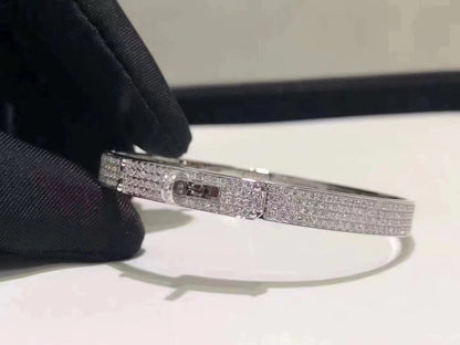 ®Lume Jewelry®HM KELLY BRACELET IN SILVER AND FULL PAVE DIAMOND