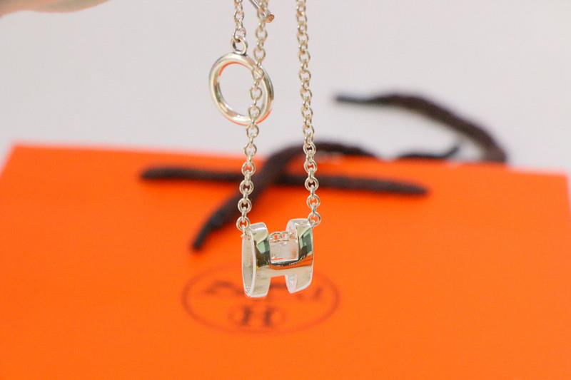 「Lume Jewelry」HMネックレス H文字オーバルシリーズ