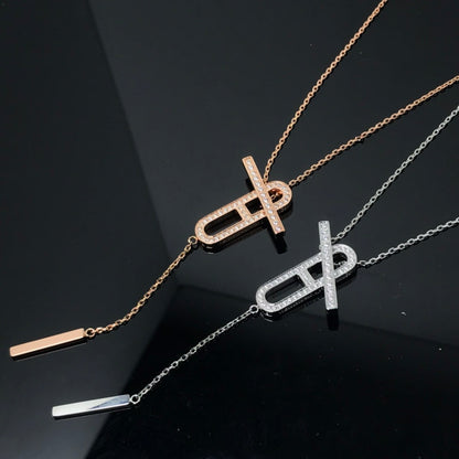 Lume Jewelry HMネックレス プラチナ ローズゴールド ダイヤモンド
