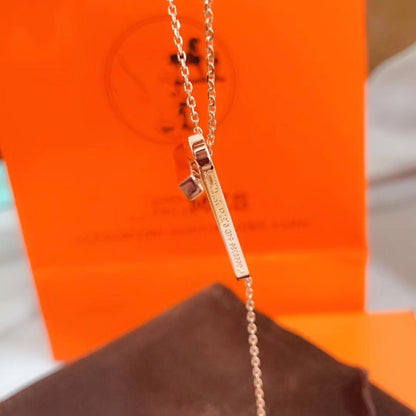 Lume Jewelry HMネックレス プラチナ ローズゴールド ダイヤモンド