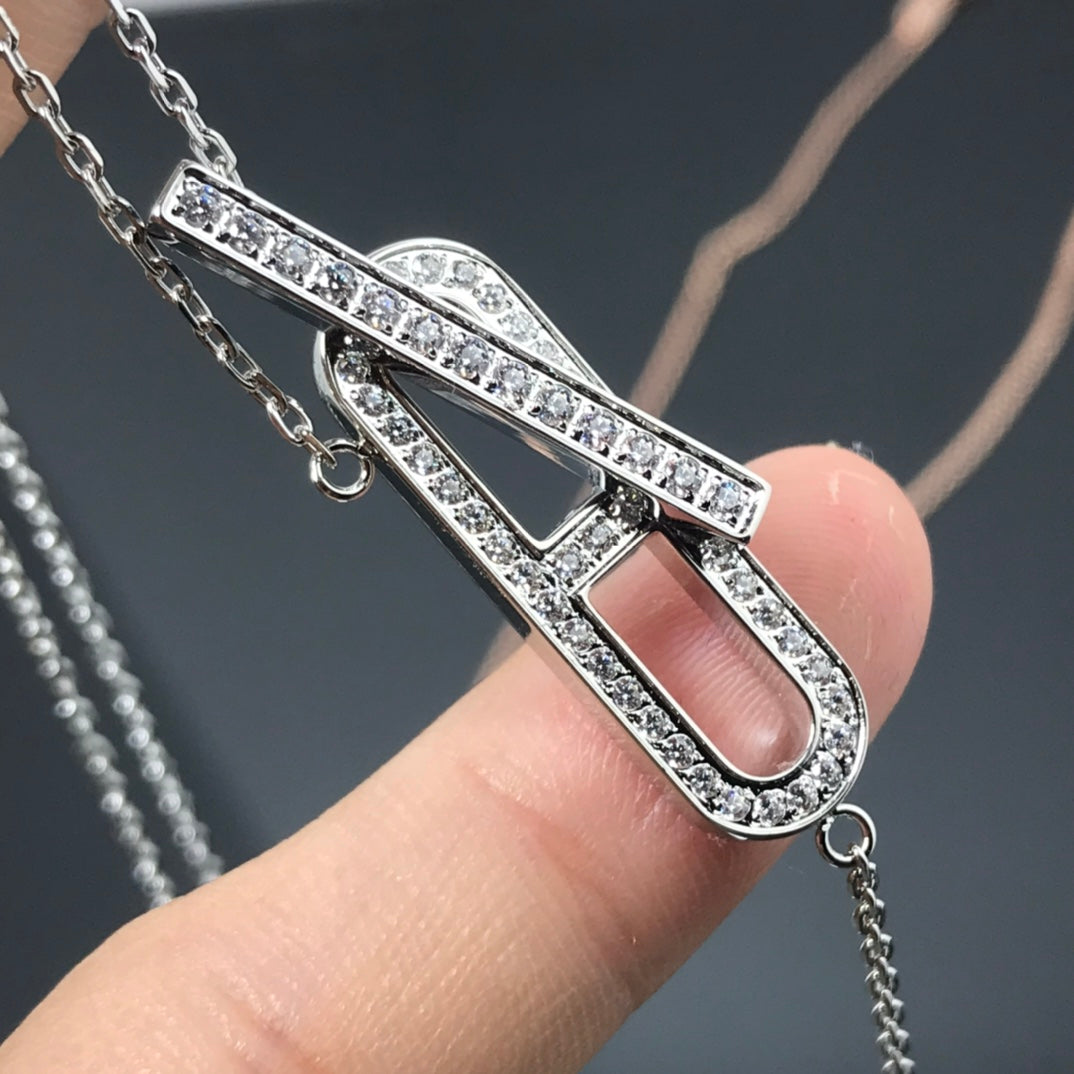 Lume Jewelry HMネックレス プラチナ ローズゴールド ダイヤモンド