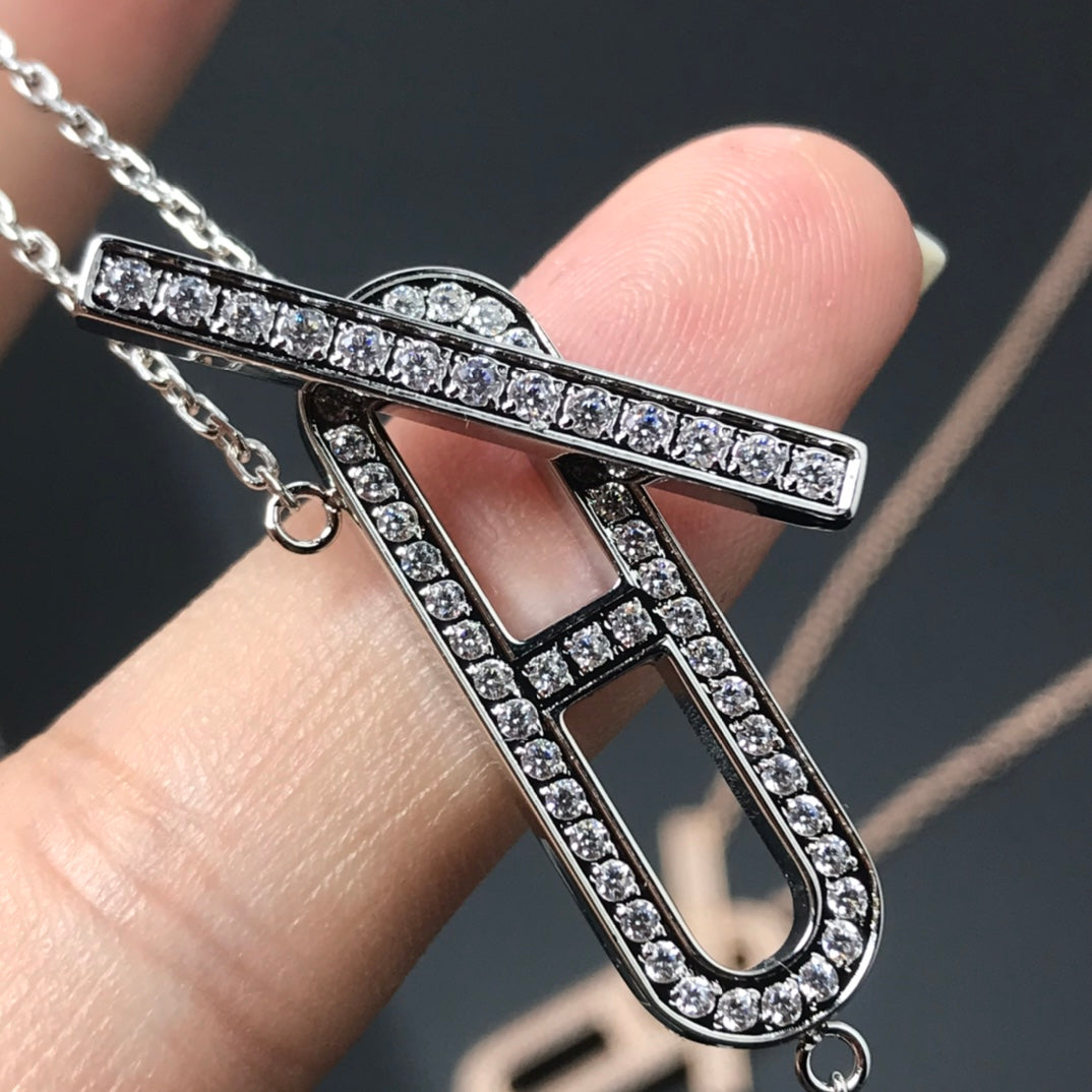 Lume Jewelry HMネックレス プラチナ ローズゴールド ダイヤモンド