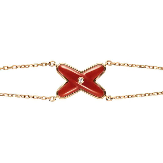 Lume Jewelry「JEUX BRACELET CARNELIAN PINK GOLD 1 DIAMOND」