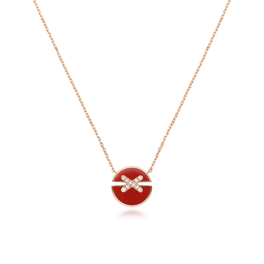 ¡®Lume Jewelry¡¯JEUX DE ROSE GOLD DIAMOND NECKLACE