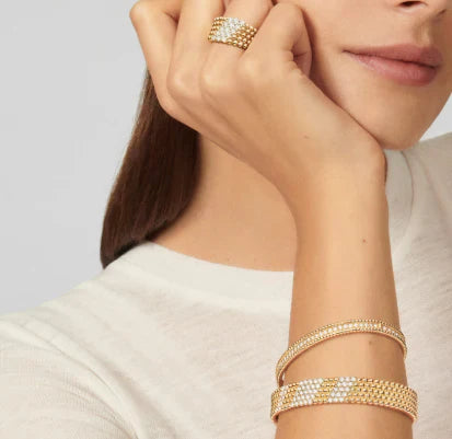 [Lume Jewelry]Five-row diamond bracelet