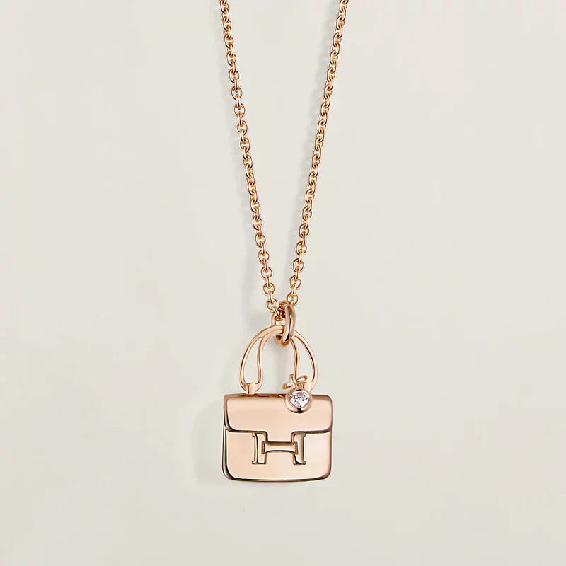 Lume Jewelryアミュレットペンダント ローズゴールドネックレス