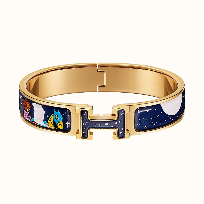 ®Lume Jewelry®H 星と月のブレスレット 12MM