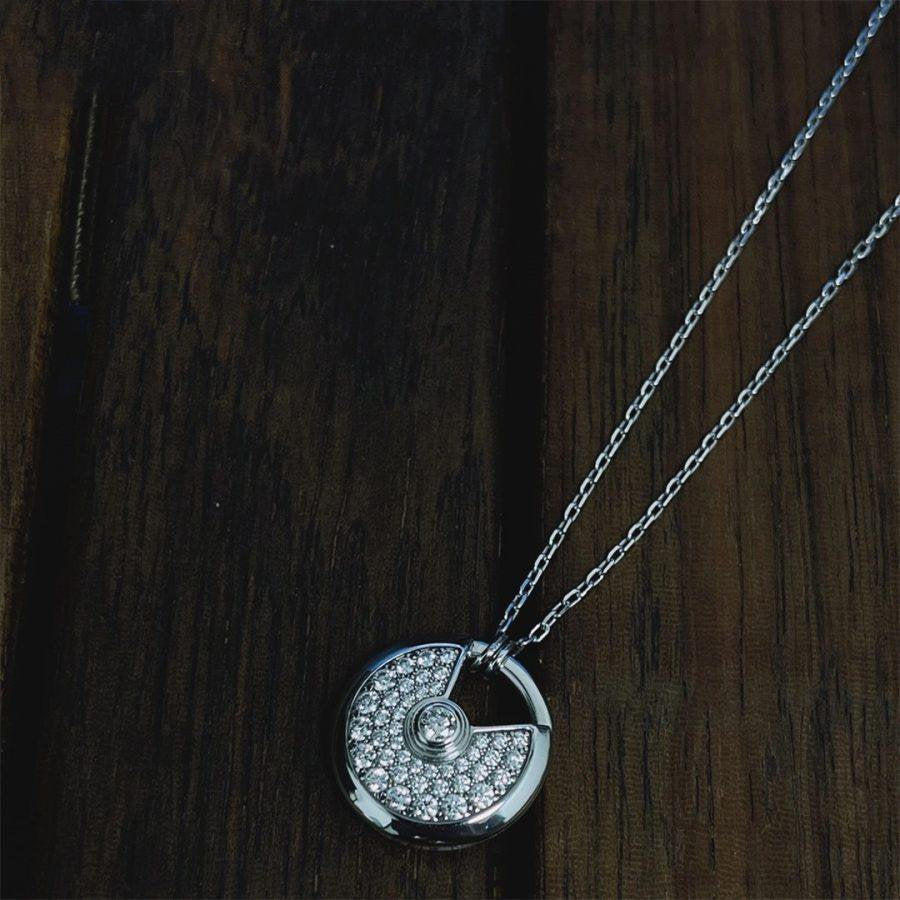 Lume Jewelry『アミュレット シルバー フル ダイヤモンド ネックレス』