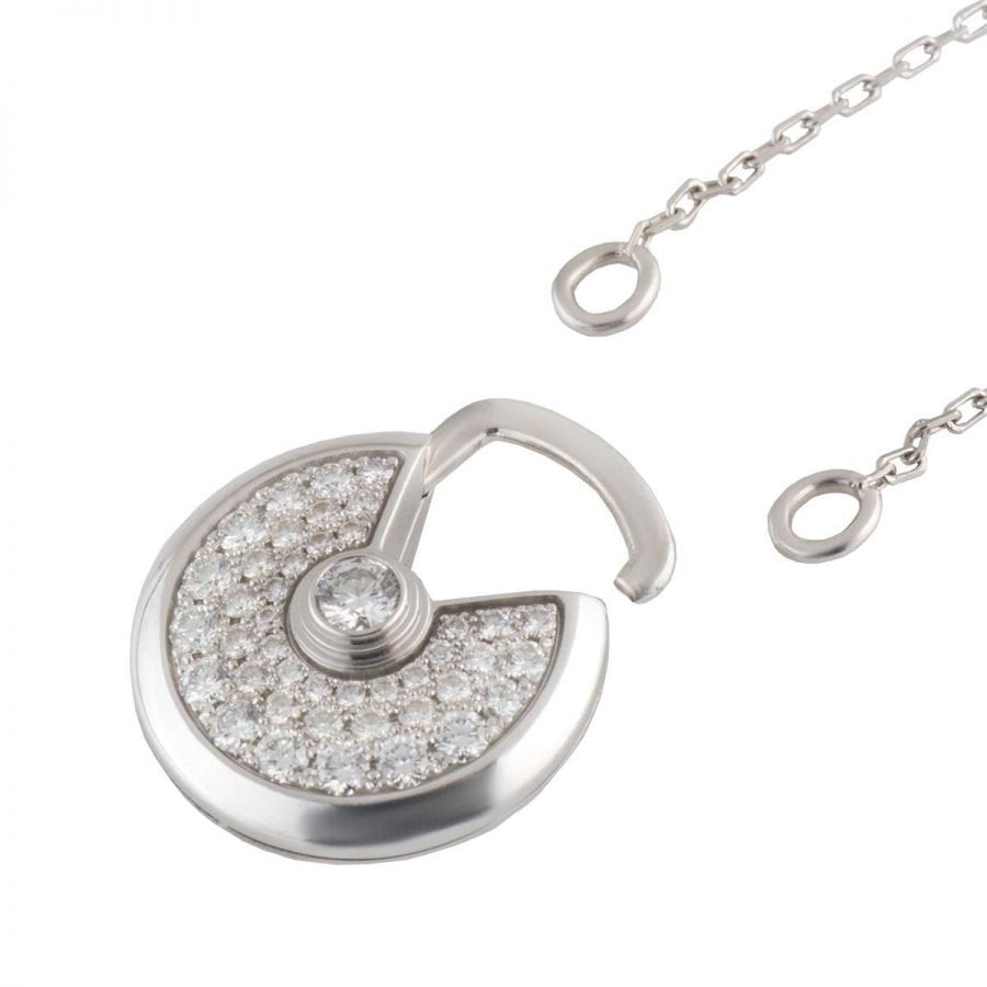 Lume Jewelry『アミュレット シルバー フル ダイヤモンド ネックレス』