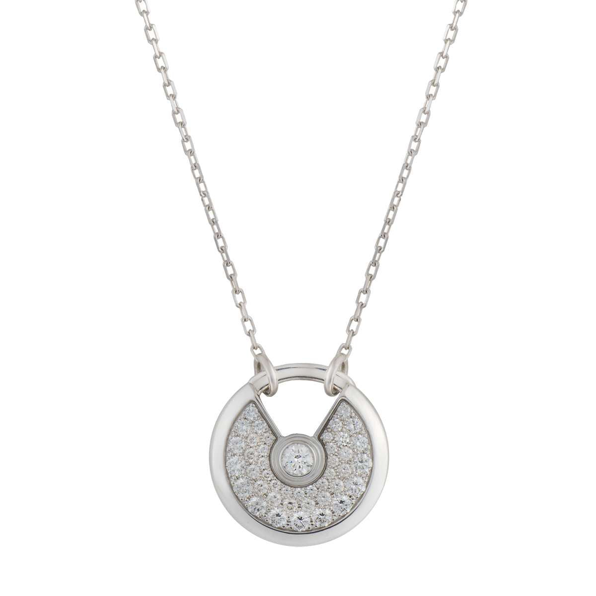 Lume Jewelry『アミュレット シルバー フル ダイヤモンド ネックレス』