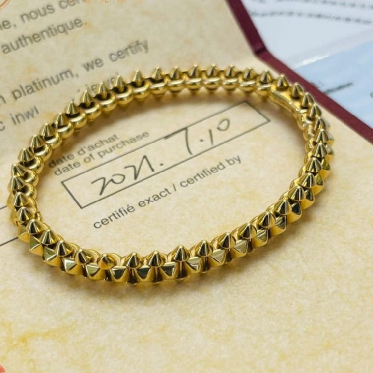 「Lume Jewelry」クラッシュゴールドブレスレット