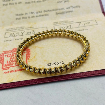 「Lume Jewelry」クラッシュゴールドブレスレット